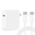 Replacement Mac Book Pro Charger 61W USB C Charger Power Adapter for MacBook Pro 13 Inch 12 Inch MacBook 13 Inch 12 Inch MacBook Air 2018 ipad proIncluded USB-C to USB-C Charge Cable  6.6ft 2m