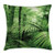 Ambesonne Rainforest Throw Pillow Cushion Cover Palm Trees and Exotic Plants in Tropical Jungle Wild Nature Theme Illustration Decorative Square Accent Pillow Case 18 inch  X 18 inch  Green