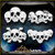 Mini Skull Background 4 AirSick Airbrush Stencil Template