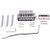 Fesjoy Bridge Tremolo Bridge Set Replacement Part for Strat ST Style Electric Guitar