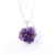 XIONGHAIZI Natural Crystal Necklace Raw Amethyst Quartz Purple Crystal Cluster Pendant Stones Specimen Home Decoration Crafts  Color   Amethyst