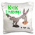 3D Rose Kick Leukemia Green in The Ass Awareness Ribbon Cause Design Pillowcase 16 inch  x 16 inch