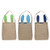 Yugust Easter Bunny Bags 3pcs Creative Rabbit Ear Bucket Bags Burlap Candy Egg Basket for Easter Party Kids Hunting Eggs