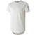 KLIEGOU TS216 Mens 100 percent Cotton Hipster Hip Hop Crewneck T-Shirt Zip Pocket White S