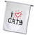 3dRose Alexis Design - Animals Cats - Funny red Heart Decorative Text I Love Cats. Cats sit on Letters - 12 x 18 inch Garden Flag  fl_313511_1 3dRose Alexis Design - Animals Cats - Funny red Heart Decorative Text I Love Cats. Cats sit on Letters - 12 x 18 inch Garden Flag  fl_313511_1