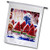3dRose Sweet Candies Water Melon Shaped Lollipops. Happy Holidays Text - Flags  fl_340600_1