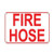 DYLAN MILLER Safety Sign - Fire Hose Hazard Sign Fire Sign DYU0148 12 x 16 Inches Metal Sign Durable Indoor and Outdoor Signs Street Signs