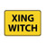 DYLAN MILLER Safety Sign - Xing Witch Traffic Sign DYU0045 12 x 16 Inches Metal Sign Durable Indoor and Outdoor Signs Street Signs
