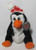 Coca-Cola Penguin 6" Plush Bean Bag in Snowflake Hat