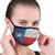 Outdoor Mouth cover Washable and Reusable Shiny flag of texas on a brick wall Earloop Cover