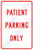 Metal Decor Vintage Wall Tin Sign 8x12 inch Patient Parking Only Durable Retro Iron Painting Metal Warning Plaque Art Decor for Garage Home Garden Store Bar Cafeacute Inches