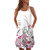 Women Vintage Boho Beach Dress Loose Summer Sleeveless 3D Floral Print Bohe Tank Mini Dress  M White Women Vintage Boho Beach Dress Loose Summer Sleeveless 3D Floral Print Bohe Tank Mini Dress  M White