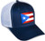 International Tie Flag Hats - Snapback Trucker Baseball Hat  Puerto Rico