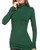 Le Vonfort Mock Turtleneck Tops for Women Green Pullover Shirt Active Workout Long Sleeve Base Layer
