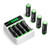 HiQuick Battery Charger with Batteries - 4Bay Independent Slot Fast Charging Charger and - Durable and Long Lasting AA Rechargeable Batteries  8Pcs