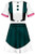 My Hero Academia Bakugou Katsuki Cosplay Costume Cheerleader Cheerleading Uniform Crop Top Dress  Small White