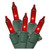 Vickerman 100 Count Light Set with Green Wire, Mini, Red