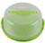 HelloCupcake Portable Cake and Cupcake Carrier   Storage Container - 10.4 inch  Diameter  Inside Cover  Translucent Dome - Perfect for Transporting Cakes Cupcakes Pies or Other Desserts  Green