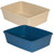 Petmate Litter Pan Small Blue Gray color may vary  3 Pack