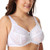 DELIMIRA Womens Lace Unlined Full Coverage Minimizer Underwire Bra White 44DD