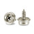 60pcs 3/8-Inch Stud Snap with Stainless Steel Screw,Marine Grade