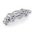 1928 Jewelry Silver-Tone Filigree Art Deco Inspired Hair Barrette