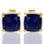 Lapis Lazuli Sterling Silver Gemstone Stud Earrings Anniversary Gift for Her