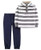 Carters Boys 2-Piece Pullover Top  and  Jogger Set  Striped Heather Navy 18 Months
