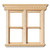 Houseworks Ltd. Dollhouse Miniature Yorktown Side-by-Side Working Window