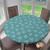 Round Elastic Table Cloth Hipster Geometrical Pattern with Pinwheel Triangles and Slightly Grunge Look Elastic Edged Print Table Pad No Fabric Draping Down for Puppy to Grab Diameter - 39 Inch