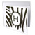 3dRose CherylsArt Monograms - Black and White Zebra Print Stripes Monogram Letter H - 6 Greeting Cards with envelopes  gc_312254_1
