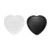 PESOENTH 2pc Heart Worry Stones AnxietyObsidian Clear Quartz Palm Stones Pocket Crystal Healing Chakra Stress Gemstones for Jewllery MakingReiki Meditation Therapy Smooth