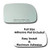 Mirror Glass  plus  Full Size Adhesive Pad for 1993-2002 Mercury Villager Passenger Side Replacement