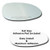 Mirror Glass  plus  Full Size Adhesive Pad for 2005-2009 Buick LaCrosse Passenger Side Replacement