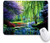 KGSPK Mouse Pad Green Garden Lake Spring Beautiful Background Customized Art Mousepad Non-Slip Rubber Base for Computers Laptop Office Desk Accessories
