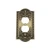 Nostalgic Warehouse 719716 Meadows Switch Plate with Outlet, Antique Brass