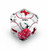 American Educational Clear Vinyl Tumble 'N Teach Addition/Subtraction/Multiplication Three Function Math Cube, 7" Size