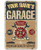 Personalized Garage Metal Sign - Durable Metal Sign - 8 inch  x 12 inch  or 12 inch  x 18 inch  Use Indoor Outdoor - Great Auto Shop and Home Decor and a Great Gift for Mechanic Under  25