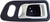 Dorman 96506 Front Passenger Side Interior Door Handle for Select Honda Models Chrome and Dark Gray
