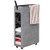 WOWLIVE 27 inches Slim Rolling Laundry Hamper with Wheels Tall Thin Laundry Basket with Clear Window Handy Collapsible Clothes Hamper Mesh Cover Rectangular Storage?Corner Bin  Grey2