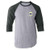 Northern Ireland Soccer Retro National Team Gray XL Raglan Baseball Tee Shirt