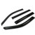 Replacement for Honda Pilot 1st Gen 4DR 4pcs Tape-On Window Visor Deflector Rain Guard