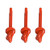 Imaginext Replacement Parts Batmobile - DHT64 ~ DC Superfriends Batmobile Playset ~ Replacement Package of 3 Orange Projectiles