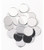 1 2 Inch Glass Craft Mini Round Mirrors 10 Pieces Small Mosaic Mirror Tiles