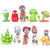 Plants vs Zombies 10pcs Action Figures Set Toys Series Game Role Figure Display Toy PVC  B