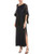 R and M Richards Womens Piece Long one Shoulder Laced pocho Over a Dress  Navy  6