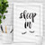 Sleep In watercolor Typography Poster Wall Decor Motivational Print Inspirational Poster Home Decor