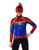 Rubies Womens Captain Marvel Hero Top and Headpiece as Shown Medium