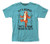 Impact Merchandising Winnie The Pooh Bouncing Tigger Fitted Jersey tee  Large  Aqua