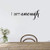 iapiu Vinyl Wall Decal Wall Stickers Art Decor Peel and Stick Mural Removable Decals I Am Enough